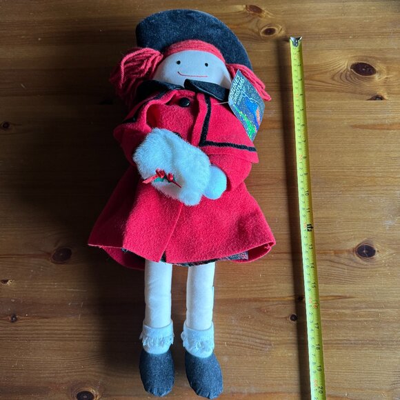 NWT MADELINE DOLL 1990 "MADELINE’S CHRISTMAS ” PLUSH DOLL 20” TALL - Collectible - Picture 4 of 12